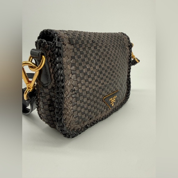 Prada Madras Crossbody Brown Bag - Picture 16 of 16
